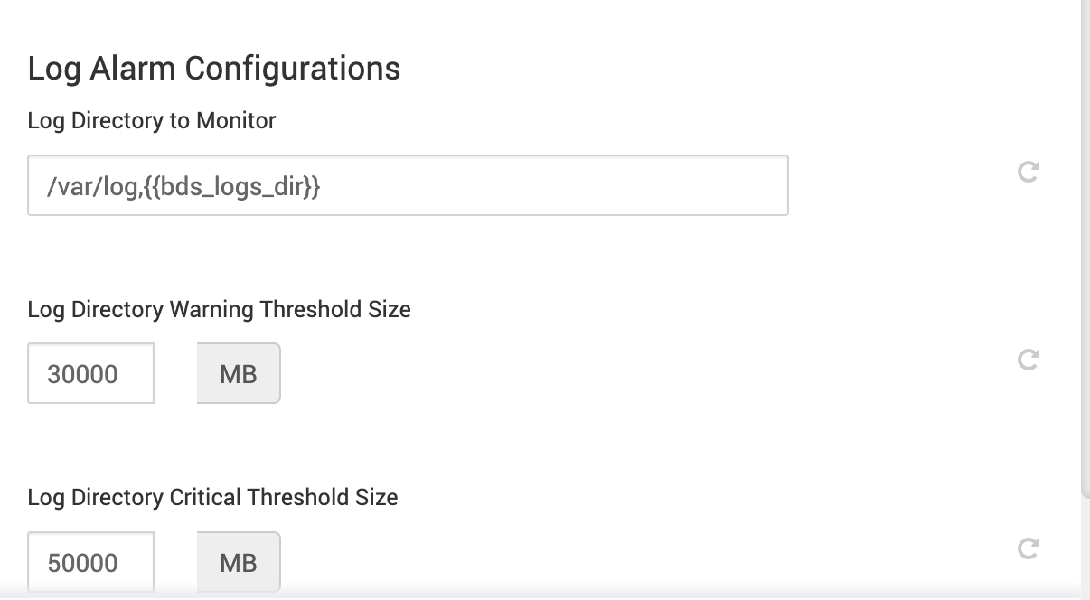 Monitoring and alert configuration