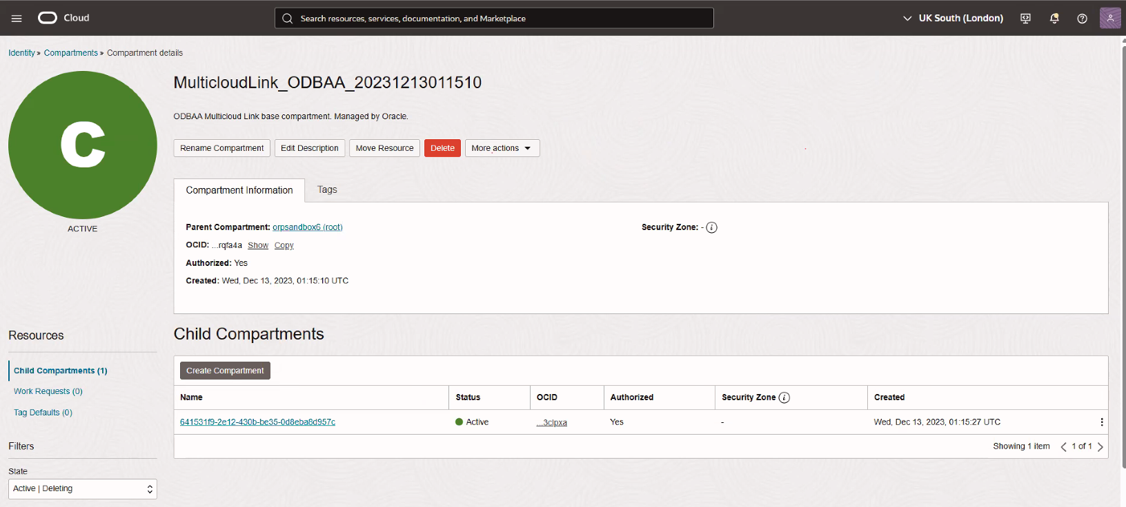 Click to expand compartment details