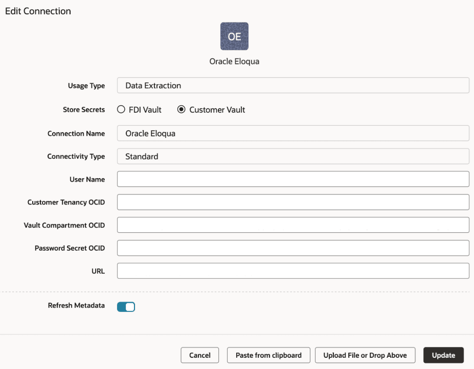Description of fawag_eloqua_create_connection_updated.png follows