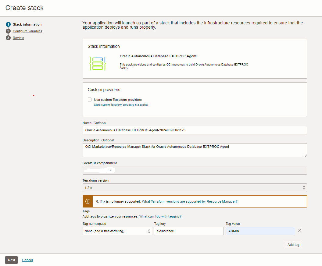 Description of adbs_extproc_createstack_updated.png follows