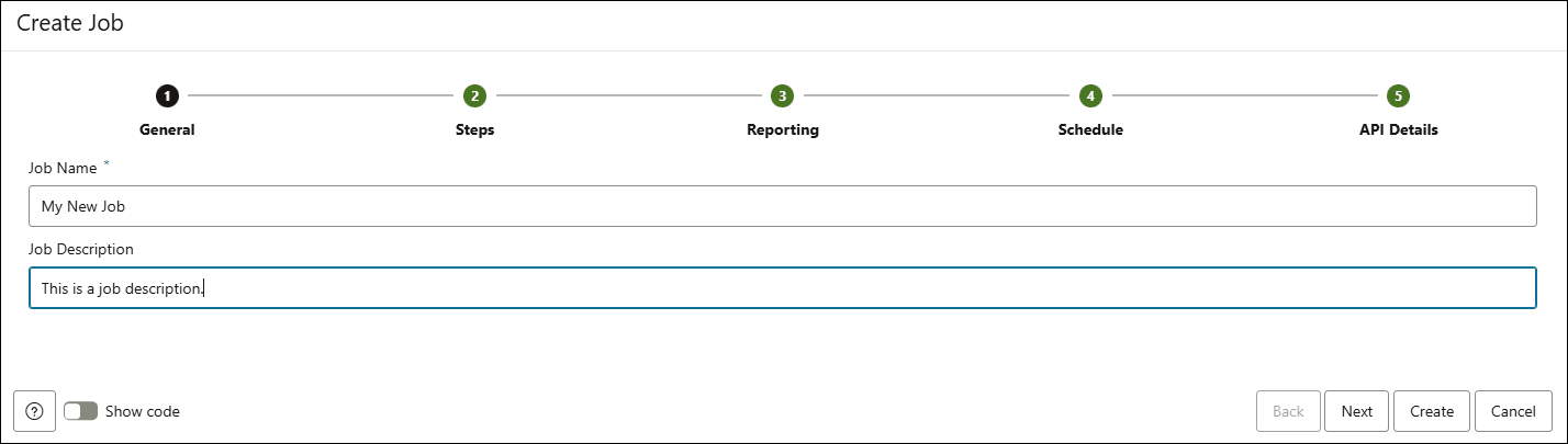 Description of create-job-general.png follows Description of create-job-general.png follows