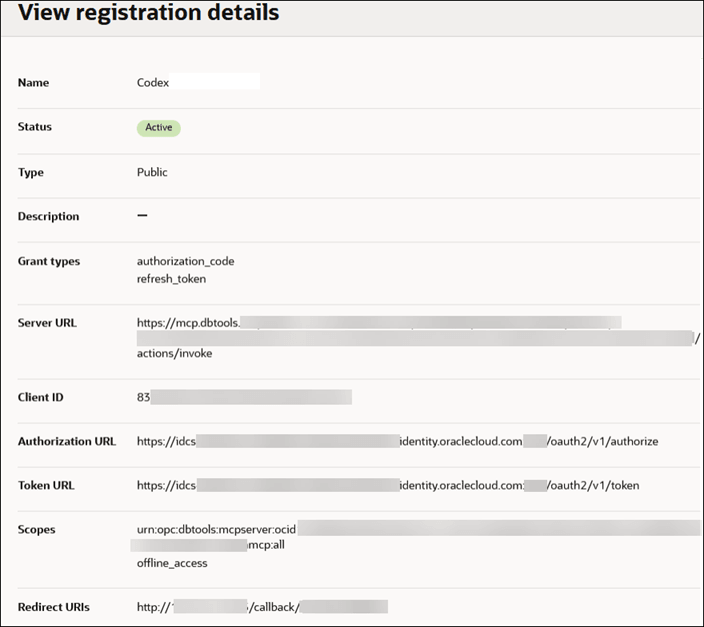 This image shows the Client registration details page, where you can obtain the Server URL. This image shows the Client registration details page, where you can obtain the Server URL.