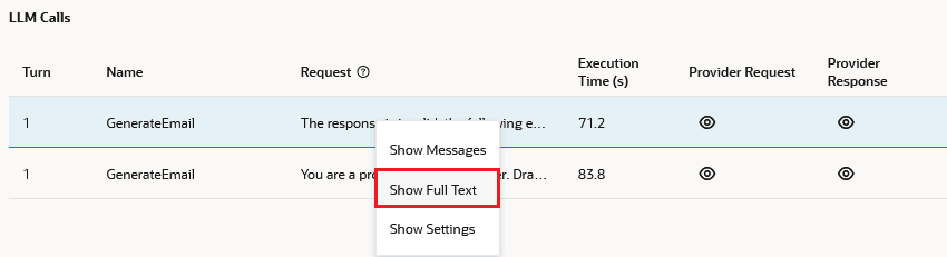 The Show Full Text option The Show Full Text option