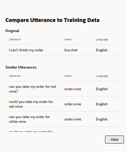 Description of similar-utterance-report-anomalies.png follows