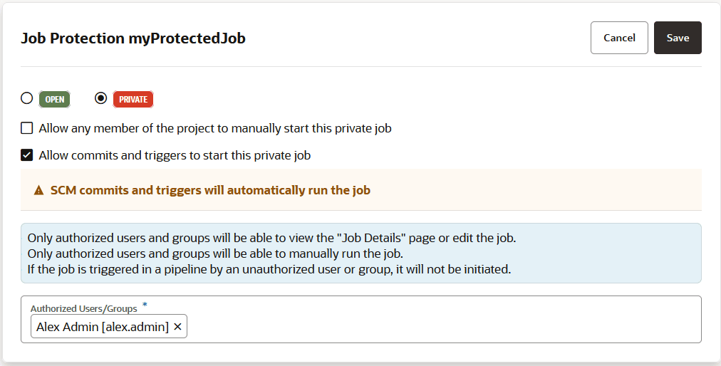 Description of job-protection-private-allow-commits-triggers.png follows