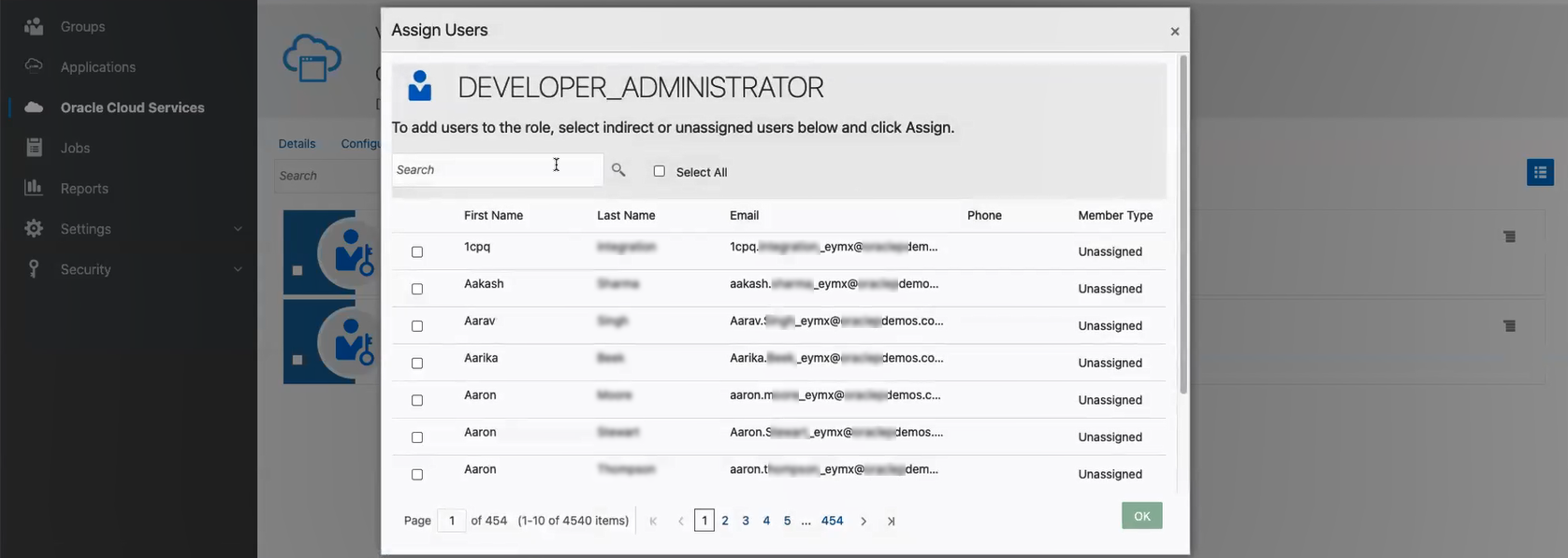 Description of idcs-assign-users-screen-classic.png follows