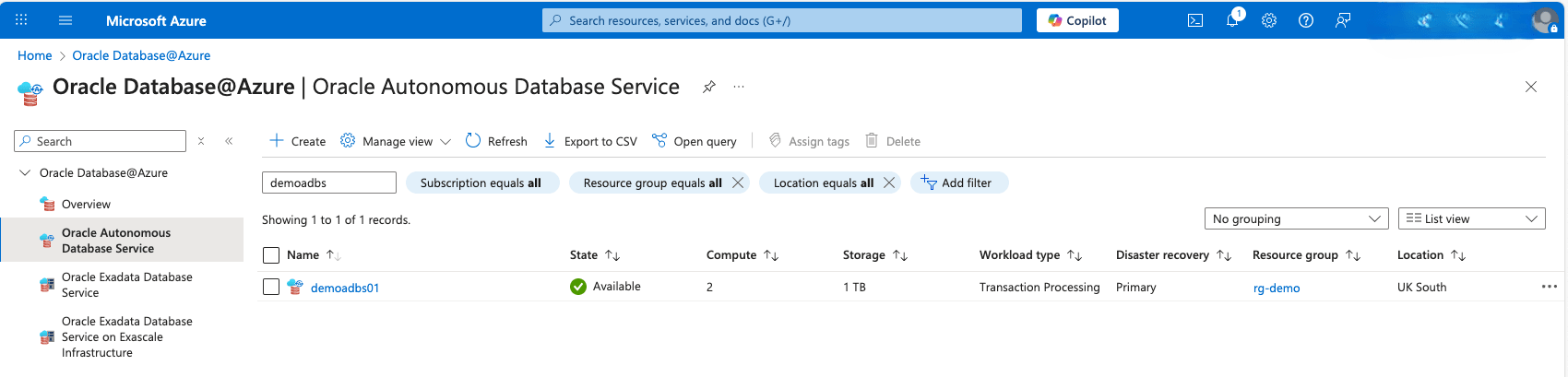 This screenshot shows the last part of creating an Autonomous AI Database. This screenshot shows the last part of creating an Autonomous AI Database.