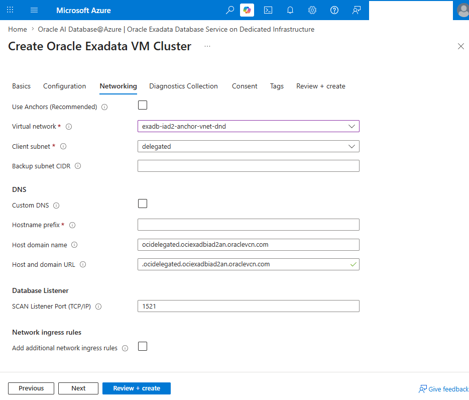 This screenshot shows the steps for creating an Exadata VM Cluster. This screenshot shows the steps for creating an Exadata VM Cluster.