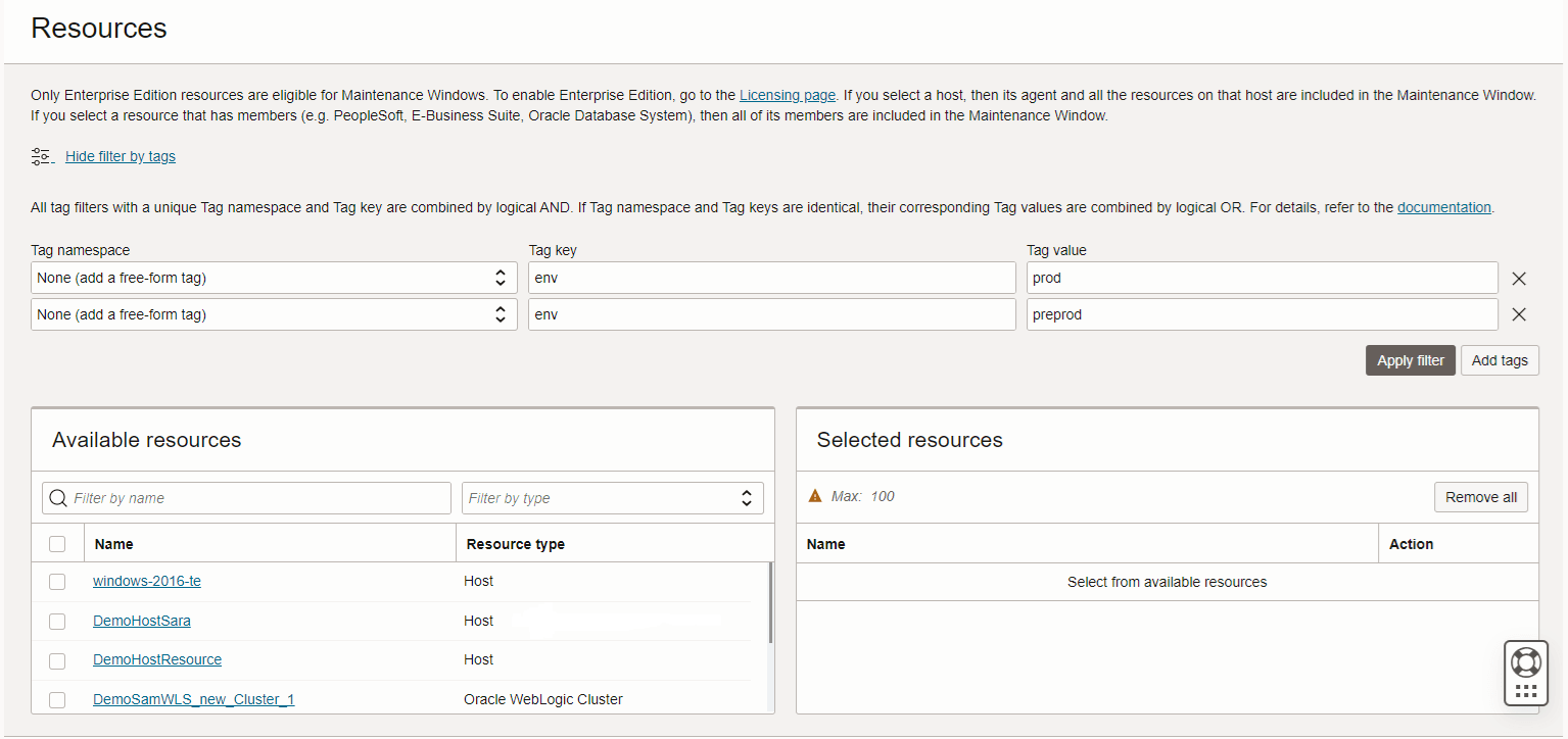 tags filtering example using logical OR tags filtering example using logical OR